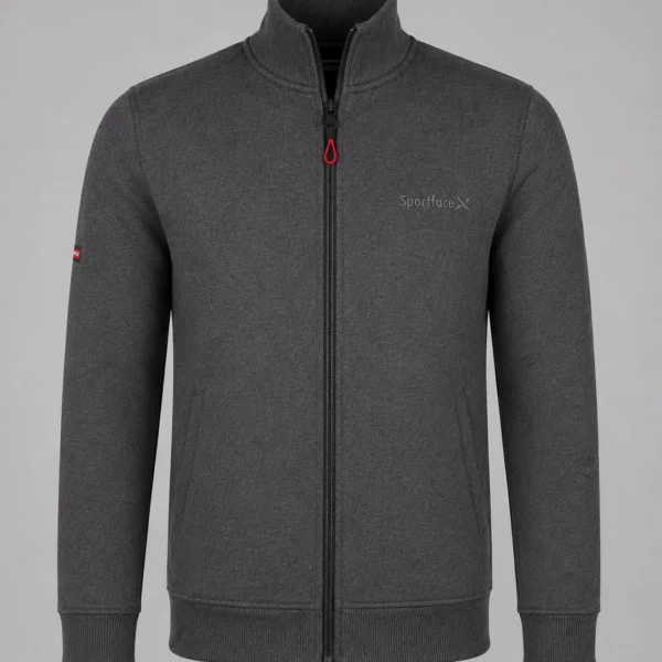 3 İplik Dik Yakalı Kışlık Fermuarlı Pamuklu Spor Sweat Ceket