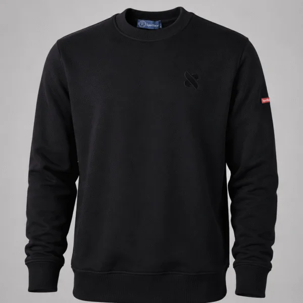 3 İplik Kışlık Sıfır Yaka Sweatshirt | Kalın Pamuklu Unisex
